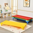 thumbnail image 3 of Stackable Daycare Cots for Kid -Pack of 4, Portable Preschool Cots, 52" L x 23" W, Ready-to-Assemble, Space-Saving Toddler Nap Cot for Sleeping, Resting, Naptime, Nursery (4, Multicolor), 3 of 7