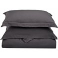 thumbnail image 1 of Microfiber Full/ Queen Duvet Cover Set Solid  Silver, 1 of 1
