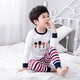 thumbnail image 1 of Conjuntos de pijama de Navidad para niños y niñas, ropa interior a rayas de dibujos animados, chándales informales para el hogar, ropa de dormir, traje deportivo, 4-11 años, novedad, 1 of 4