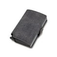 thumbnail image 1 of Carbon Fiber Card Holders Wallets Men Leather Mini Slim Wallet Money Bag Metal Rfid Women Thin Small Smart Vallet, 1 of 5