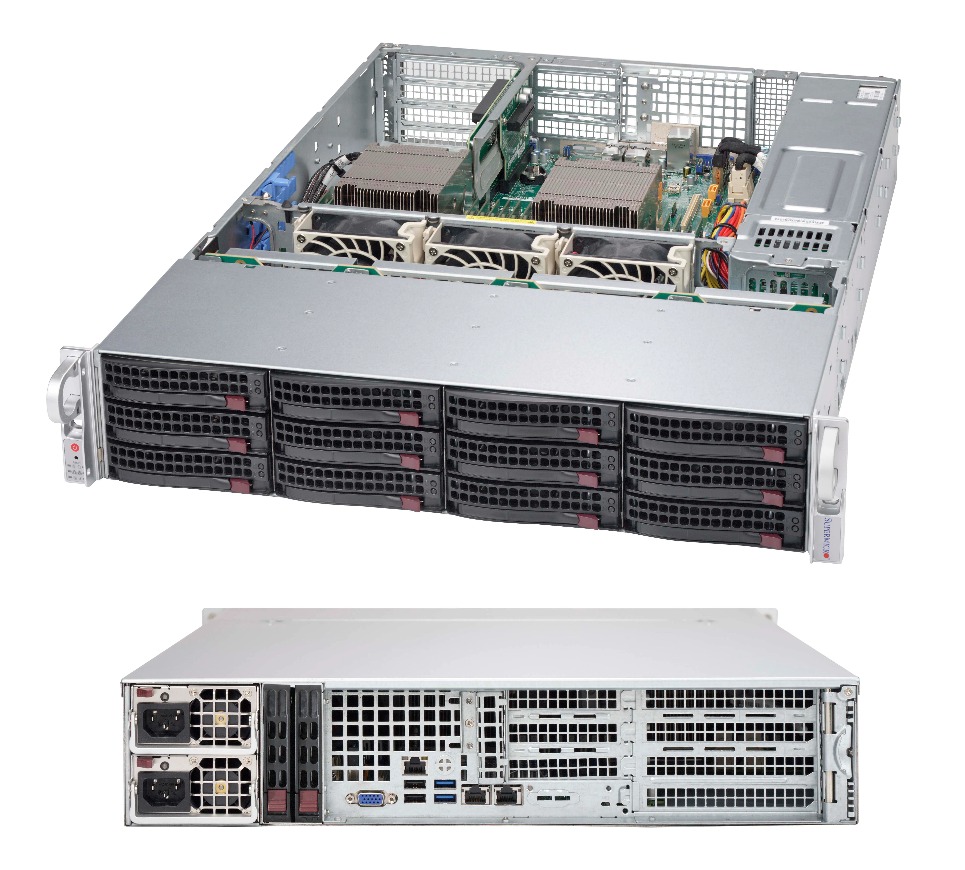 Sc826 Supermicro SuperChassis CSE-826BAC4-R920WB 2U Rackmount support for SMC ...