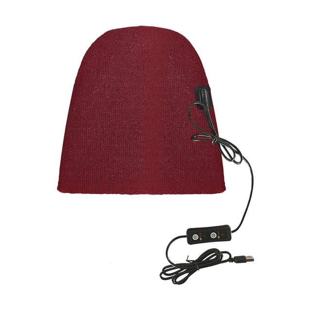 Otoño e Invierno USB Calefacción Hombres y Mujeres Calefacción Sombreros al aire libre a prueba de viento y frío Oreja de punto Gorros calientes