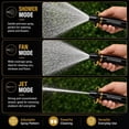 thumbnail image 5 of Heavy Duty Adjustable High Pressure Hose Nozzle with Connector Set Power Washer Spray Gun with 3 Spray Modes High Pressure Water Jet Sprayer for Car Wash Yard Patio Garden Outdoor Cleaning, 5 of 7