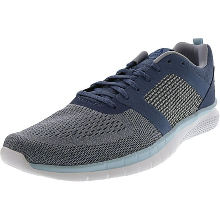 Reebok Women's Pt Prime Run 2.0 Blue Slate / Grey White Ankle-High Mesh Running Shoe -