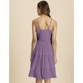 thumbnail image 4 of Moomaya, Knee Length Cotton Dress, Tiered, Casual Cute Summer Dress, 4 of 8