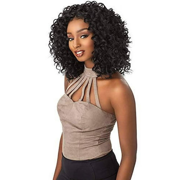 [4Packs Deal] Sensationnel Lulutress Crochet Braiding Hair Extension - DEEP WAVE 18 (T1B/27 [T:Off Black, B:Strawberry Blonde])