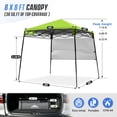thumbnail image 4 of EAGLE PEAK 8x8 Pop-up Canopy Tent with Sidewall, Compact, Portable Slant Leg Instant Sun Shelter, Green, 4 of 10