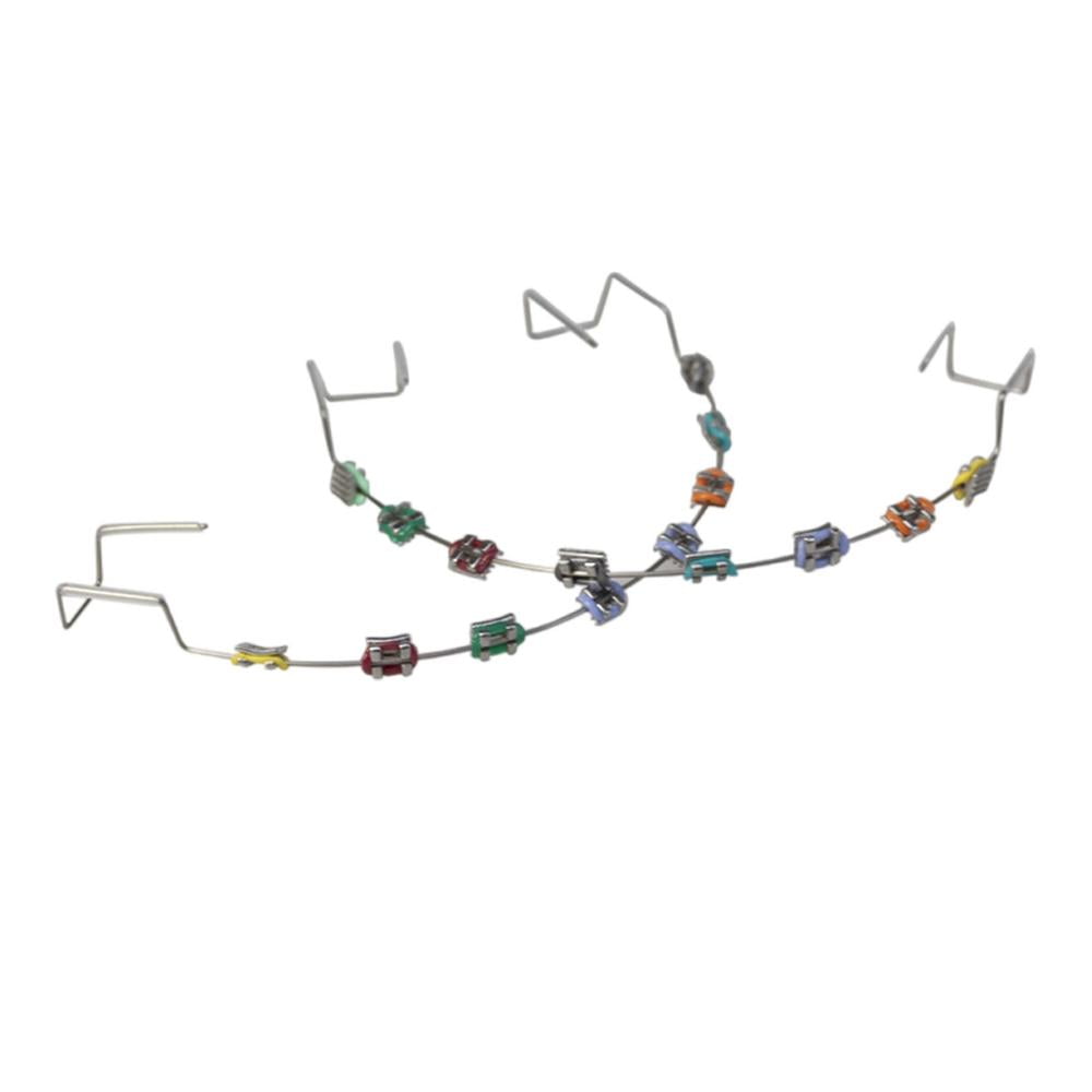 Fake Braces, Kids Fake Braces Lip Protector Colorful Braces Wire, Teeth Braces Wire, Stylish Teeth Cosplay Braces for Dentists, Kids
