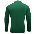 thumbnail image 5 of lmcalzta Mens Turtleneck Shirts Long Sleeve Cotton Pullover Sweaters Mock Neck Knitted T-Shirt Basic Slim Fitted Tops, 5 of 9