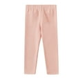thumbnail image 4 of Splozh Legging for Girls Fashion Cute Girls' Leggings Baby Knitted Solid Color Long Pants Fall Kids Clothing Spring Kids Cotton Pants,Pink,12-18 Months, 4 of 5
