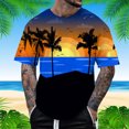 thumbnail image 2 of JDEFEG Shirts for Men Relaxed Fit Male's Short Sleeved Independence Day Flag Print T Shirt Running Gym Workout Tee Tops Work Shirts Black Size Xxl, 2 of 4