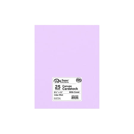 UPC: 0740512881253 | Paper Accents Cardstock 8.5 x 11  Canvas 80lb Lilac Mist 25pc