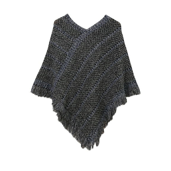 Soyumi heated shawl wraps for women trendy, Casual Long Sleeve Winter Warm Poncho Sweater V Neck oversized cardigan sweaters, holiday winter bow sweater women Asymmetric Pullover, Black