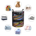 thumbnail image 6 of ZICANCN River Landscape Psychedelic Laundry Basket Organizer - Dirty Clothes Hamper for Bathroom Kids Girls Boys Laundry Hamper Small, 6 of 8
