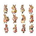 thumbnail image 1 of Binwennn 12 Pieces Of Retro Easter Wooden Decorations Rabbit Wooden Hollow Rural Farmhouse Easter Home Decorations Suitable For Tree Family Party Decoration Christmas Wooden Decorations Swinging Cow, 1 of 8