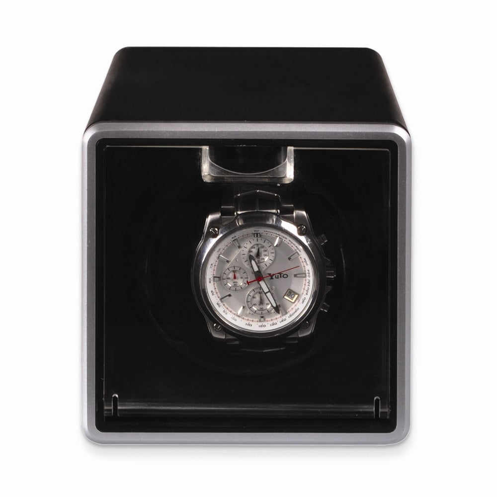 Rotations Black Metal Single Watch Winder GM8457