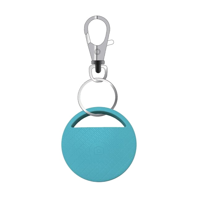 Wireless GPS Tracker Bluetooth Smart Tracker for Pets/Keys/Bags, APP Controlled Item Locator, Bluetooth Selfie Shutter, Two-Way Notification, Blue