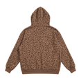thumbnail image 4 of Womens Zip Up Hoodies Leopard Print Quarter Zip Pullover Hooded Relaxed Fit Long Sleeve Sweatshirts with Kangaroo Pocket, 4 of 5