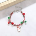 thumbnail image 3 of Pulsera de campana de alce navideño europeo y americano con dibujos animados que gotean aceite ajustable pulsera de caramelos de Papá Noel cadena femenina, 3 of 6