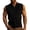 Black, variant on Men's Lapel Vest with Pockets Casual Sports Cardigan Sleeveless Button Down Summer Fashion Top,Beige,L