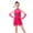 1-Hot Pink, variant on Girls Latin Short Bodysuit Dress Sleeveless Tassels Dancewear Samba Rumba Jazz Cha Cha Dance Dress 3-14Y Girls Skater Dress