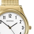 thumbnail image 5 of Sekonda Men's Quartz Watch with White Dial Analogue Display and Gold Stainless Steel Bracelet 3752, 5 of 5