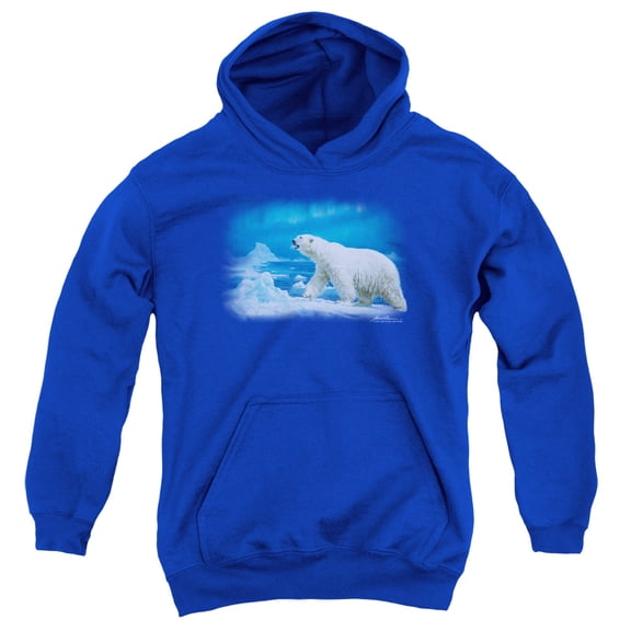 Wildlife Nomad Of The North Youth Pullover Hoodie Sweatshirt Royal