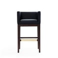 thumbnail image 5 of Manhattan Comfort Kingsley 30" Faux Leather Barstool in Black (Set of 3), 5 of 6
