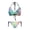 Iridescent Mermaid Scale Pattern, variant on chaqlin Women's Colorful Tropical Palm Leaf Halter Bikini Set - Two Piece Triangle Swimsuit with Tie Side, Quick Dry for Beach & Vacation