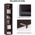 thumbnail image 5 of 6-Tier Tall Narrow Bookshelf, 70.9" H x 11.8" W Storage Shelf, Super Capacity Cube Organizer with Wall Anchor Kit, for Small Spaces, Living Room, Bedroom, 5 of 6