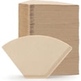 thumbnail image 1 of Fafa-1 Filtres à Café en Cône, Lot de 400 Taille 1-2 Tasses Papier Brun Naturel Non Blanchi Jetable pour Cafetière Maison, Bureau, Café, 1 of 4