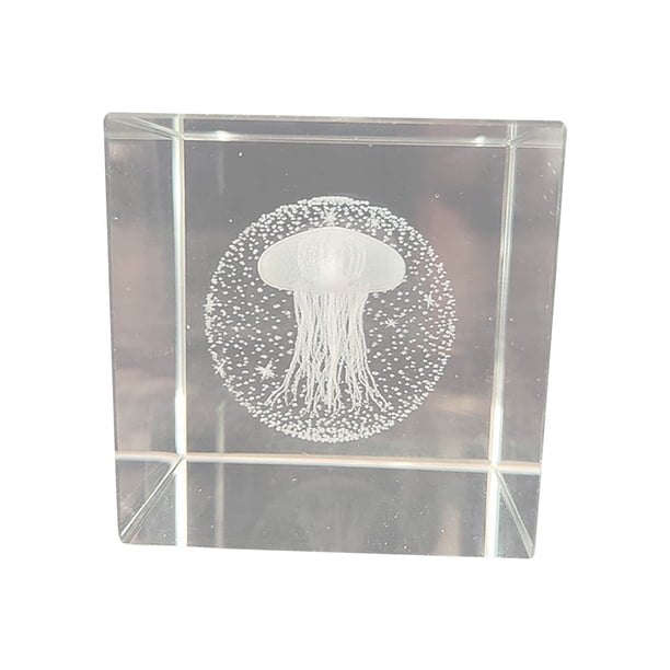 Cristal tallado con luna, sistema solar, nubes, escritorio en forma de corazón, adornos de regalo creativos Wmkox8yii gf7646