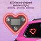 thumbnail image 5 of Luz Ambiental LED para Coche, Luz Solar de Neón con Forma de Corazón para Ventana Triangular o Trasera, Luz Roja., 5 of 5
