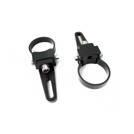 1.73 inch Universal Black Light Bar Clamp with Stainless Steel Screw (Pair)