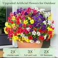 thumbnail image 3 of Waipfaru Artificial Flowers for Outdoors Fake Plants Outside Decoration, 24 Bundles UV Resistant Silk Morning Glory,Realistic Faux Flowers for Planter Porch Patio Yard Decor, 3 of 7
