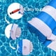 thumbnail image 3 of Paquete de 2 flotadores inflables para piscina, hamaca de piscina 4 en 1 con malla inferior de 3 tubos, hamaca inflable para adultos, silla flotante portátil para viajes, piscina, jacuzzi, 3 of 5