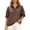 Brown_#06, variant on Sewkxo Womens Polka Dot Jackets Half-Zip Windbreaker Jacket Stand Collar Drawstring Hem Outerwear Trendy Casual Coats,Green S