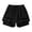 A-Black683, variant on 2 In 1 Lined Training Shorts for Men Solid Drawstring Pocket Bottoms Gym Daily Wear Trunks
