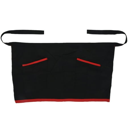 

Universal Half Short Apron for Kitchen Cooking Bar Cafe Pub Waiter - black
