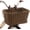 Bronze, variant on GRANNY SAYS Bike Basket, Wicker Basket for Bike, Hand-Woven Bicycle Basket, Detachable Wicker Front Handlebar Bike Basket