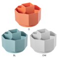 thumbnail image 3 of Soporte de almacenamiento para herramientas de maquillaje de mesa, soporte para pinceles, soporte remoto para caddie, blanco roto Feliz Sencillez, 3 of 5