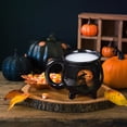 thumbnail image 5 of SLYNSHome Halloween Coffee Mug With Spoon Set,Witch Cauldron Black Ceramic Halloween Tea Cup With Witch And Moon Print, Spooky Fall Drinkware Gift For Women, 5 of 9
