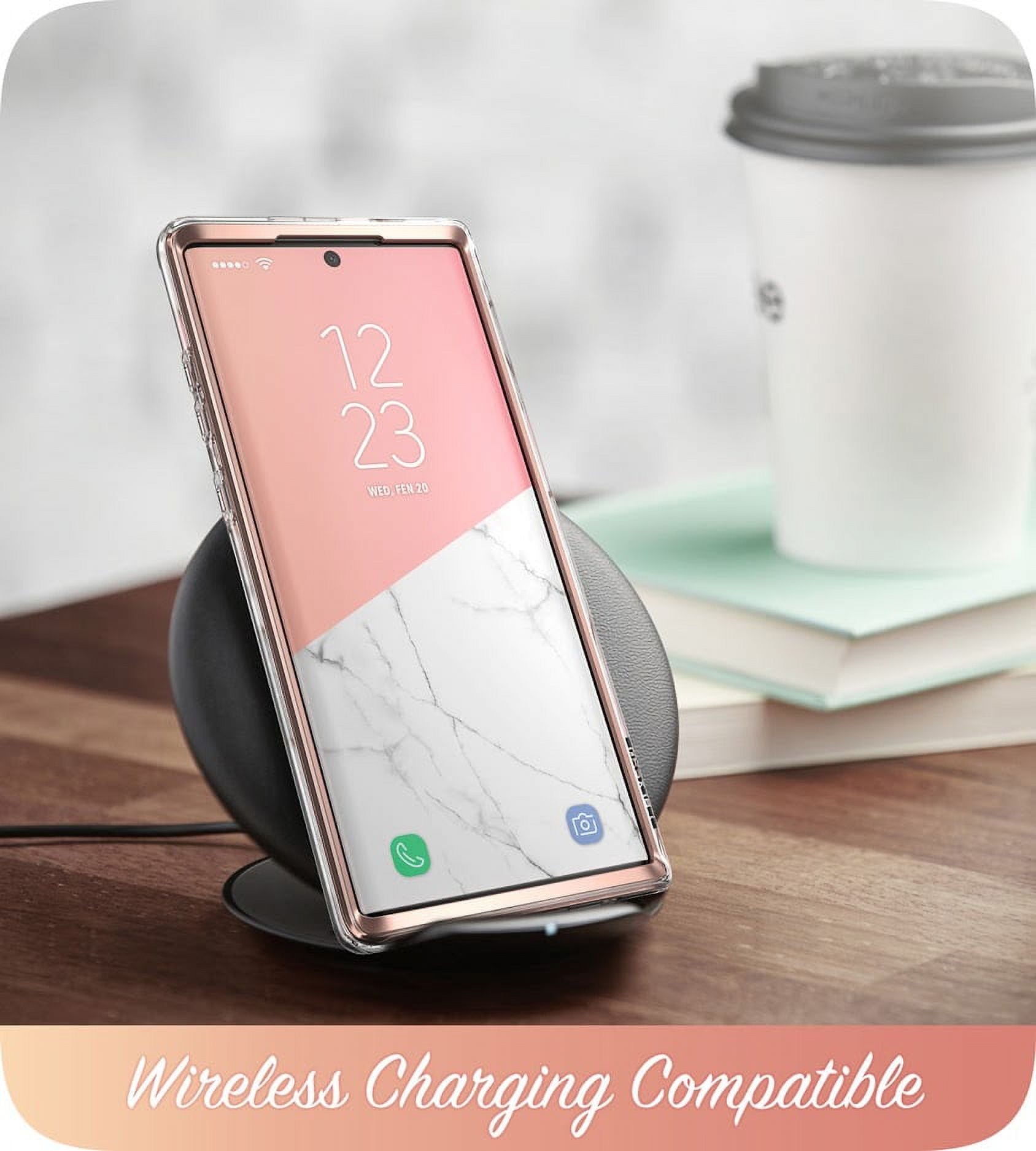 i-Blason Cosmo Series Case Designed for Galaxy Note 10 (2019 Release), Protective Bumper Marble Design Without Built-in Screen Protector(Marble)