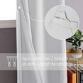 thumbnail image 3 of DWCN Blackout curtains for Bedroom with Tiebacks - Room Darkening Privacy Grommet Top Window Curtains for Living Room, 42 x 72 inch Long, Greyish White, Set of 2 Panels, 3 of 7
