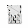 thumbnail image 2 of Scottie Dog Soft Flannel Fleece Throw Blanket, Teenager Girl with Hat Walking Her Dog on Polka Dotted Backdrop, Cozy Plush for Indoor and Outdoor Use, 50" x 60", Scarlet Black and Blue, by Ambesonne, 2 of 6