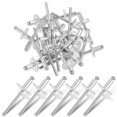 thumbnail image 1 of Wosthever Remaches de almacenamiento convenientes de 50 piezas para un montaje fácil y rápido Remaches de brida de metal Remaches de aluminio Almacenamiento y organización del hogar, 1 of 4