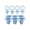 Blue, variant on Yatlte Silicone Baby Popsicle Molds with Sticks, Mini 6 Cavity Popsicles Molds with 6 Reusable Sticks, Frozen Treats Maker Popsicle Maker Ice Pop Mold for Toddlers Kids