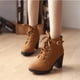 thumbnail image 2 of Botas de tacón alto de PU para mujer, zapatos europeos con cordones de alta calidad, novedad de primavera e invierno, 2023, entrega rápida, 2 of 3