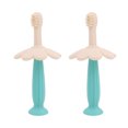 thumbnail image 1 of Baby Toothbrush Toddler Training Toothbrush Teether with 3 Brush Head, 1 of 6