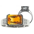 thumbnail image 2 of Tommaso Design� Emerald Cut 9x7mm Genuine Citrine Ring, 2 of 9